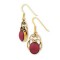 Gypsy Gold Earrings with Stones