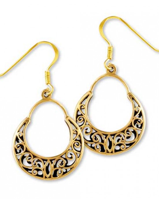 Gypsy Gold Filigree Earrings