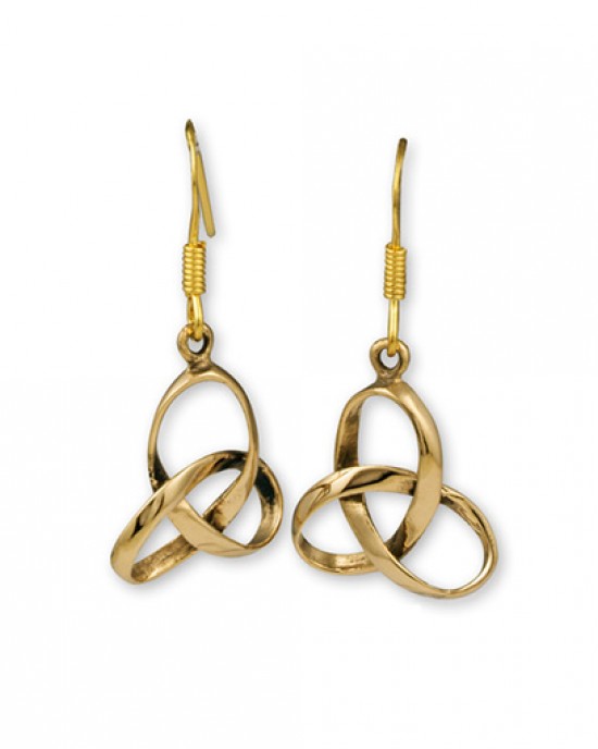 Gypsy Gold Triquetra Earrings