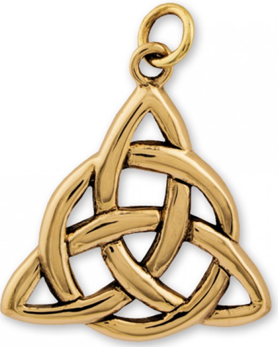 Gypsy Gold Triquetra Pendant- 30mm