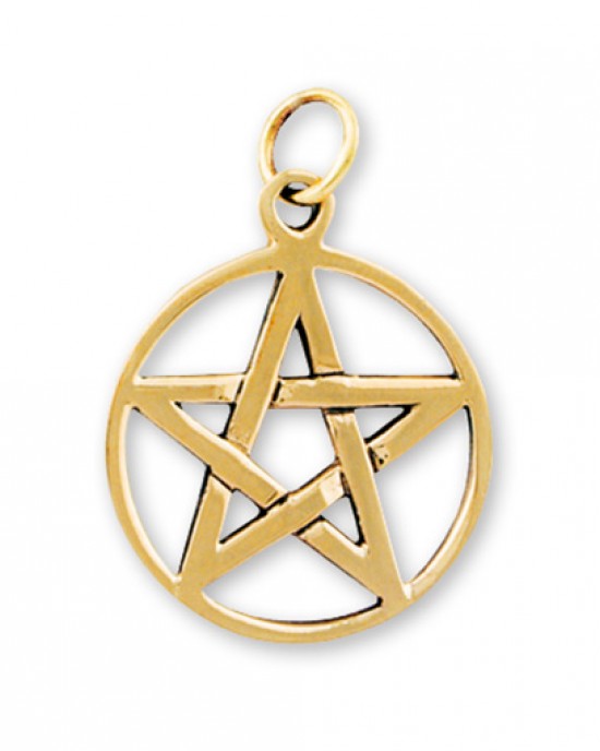 Gypsy Gold Pentagram Pendant- 20mm