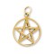 Gypsy Gold Pentagram Pendant- 20mm