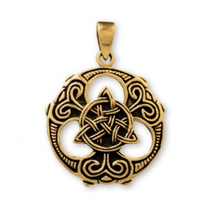 Gypsy Gold Celtic Triquetra Pendant- 23mm