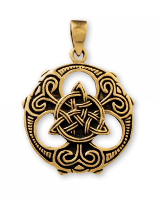 Gypsy Gold Celtic Triquetra Pendant- 23mm