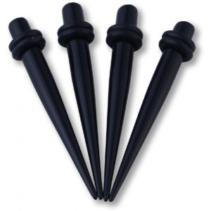 Black 4mm Stretchers 4pk