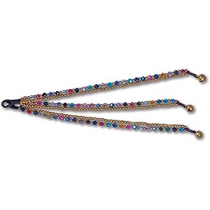 Multi Coloured Gypsy Bracelet - Pack of 5